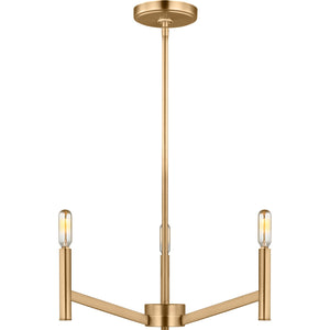 Vector Three Light Chandelier Chrome - Visual Comfort Ceiling Lights