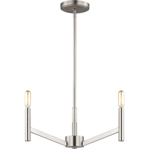 Vector Three Light Chandelier Chrome - Visual Comfort Ceiling Lights