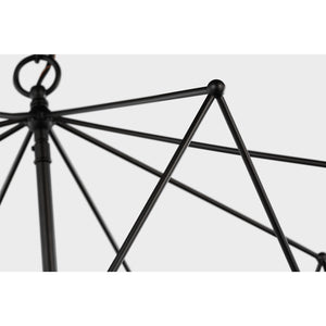 Zarra Large Five Light Lantern Satin Brass - Visual Comfort Ceiling Lights