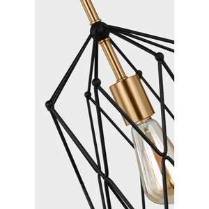 Zarra Small One Light Lantern Satin Brass - Visual Comfort Ceiling Lights