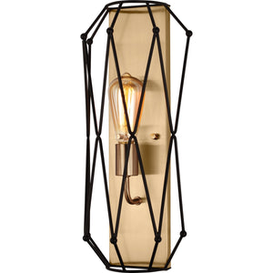 Zarra One Light Wall / Bath Sconce Satin Brass - Visual Comfort Wall Lights