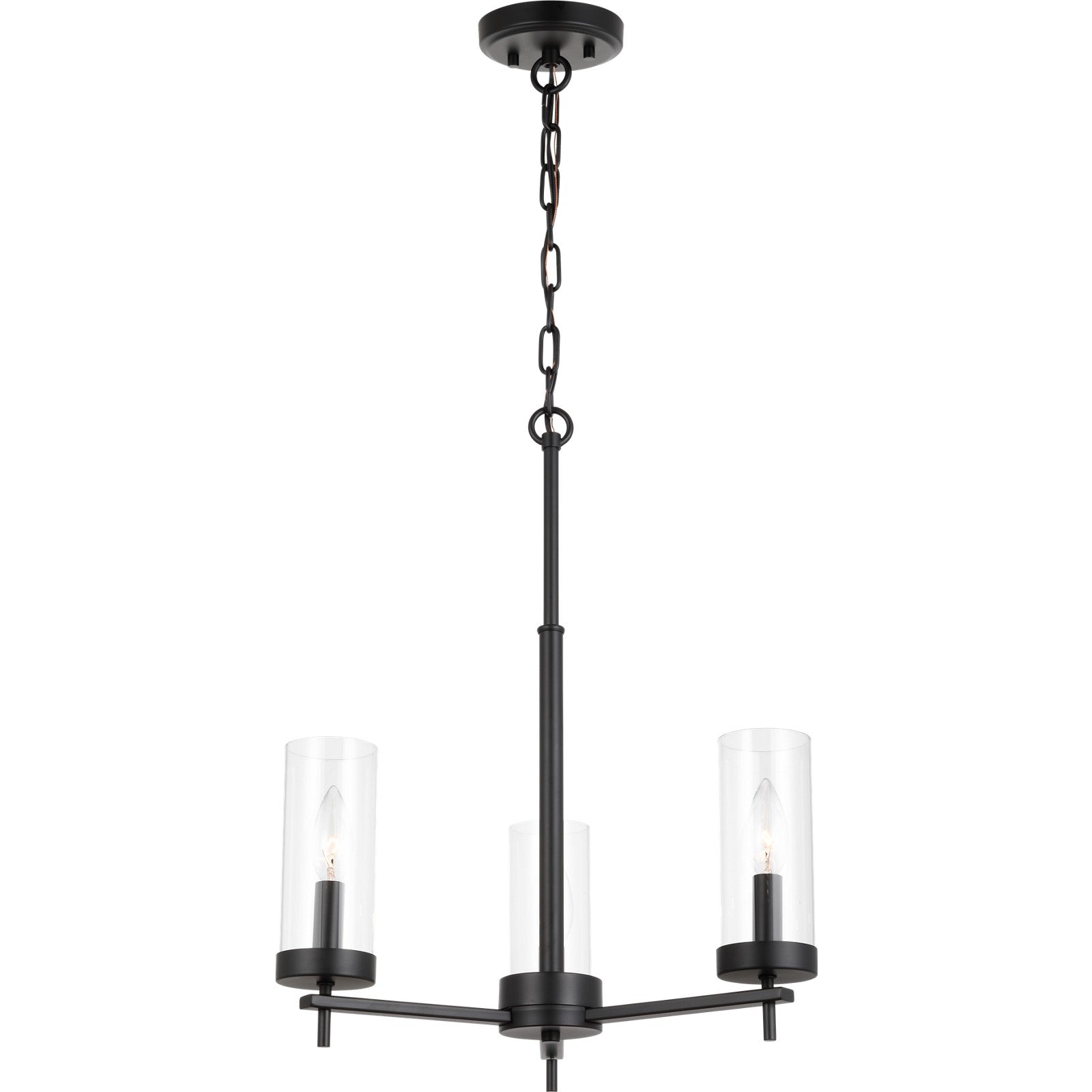 Zire Three Light Chandelier in Chrome - Visual Comfort Ceiling Lights