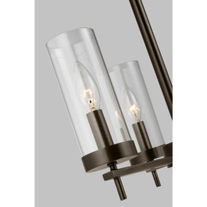 Zire Three Light Chandelier in Chrome - Visual Comfort Ceiling Lights