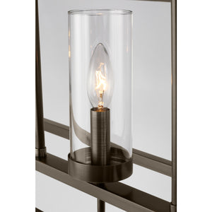 Zire Five Light Linear Pendant in Chrome - Visual Comfort Ceiling Lights