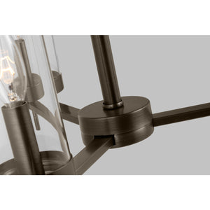 Zire Three Light Chandelier in Chrome - Visual Comfort Ceiling Lights