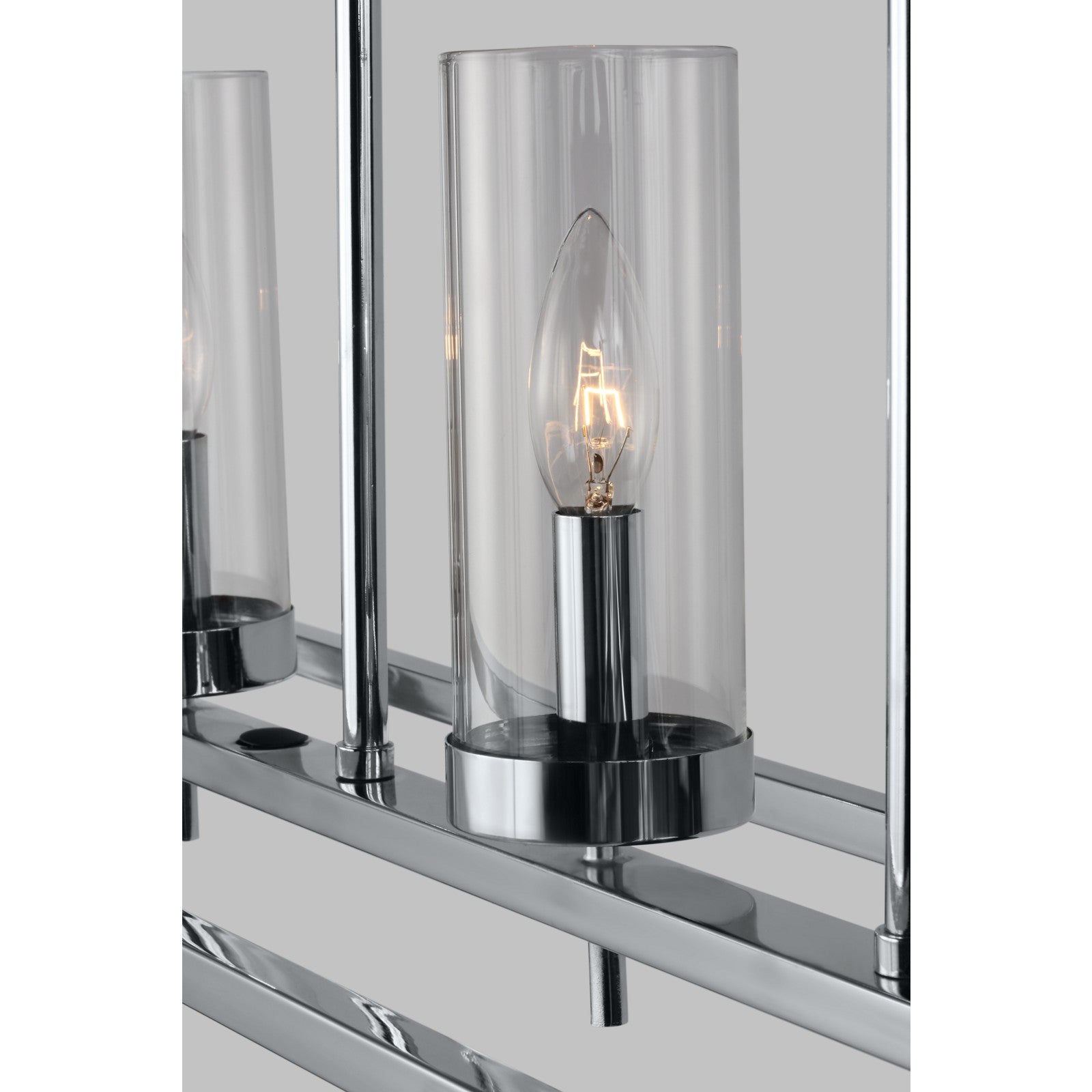 Zire Five Light Linear Pendant in Chrome - Visual Comfort Ceiling Lights