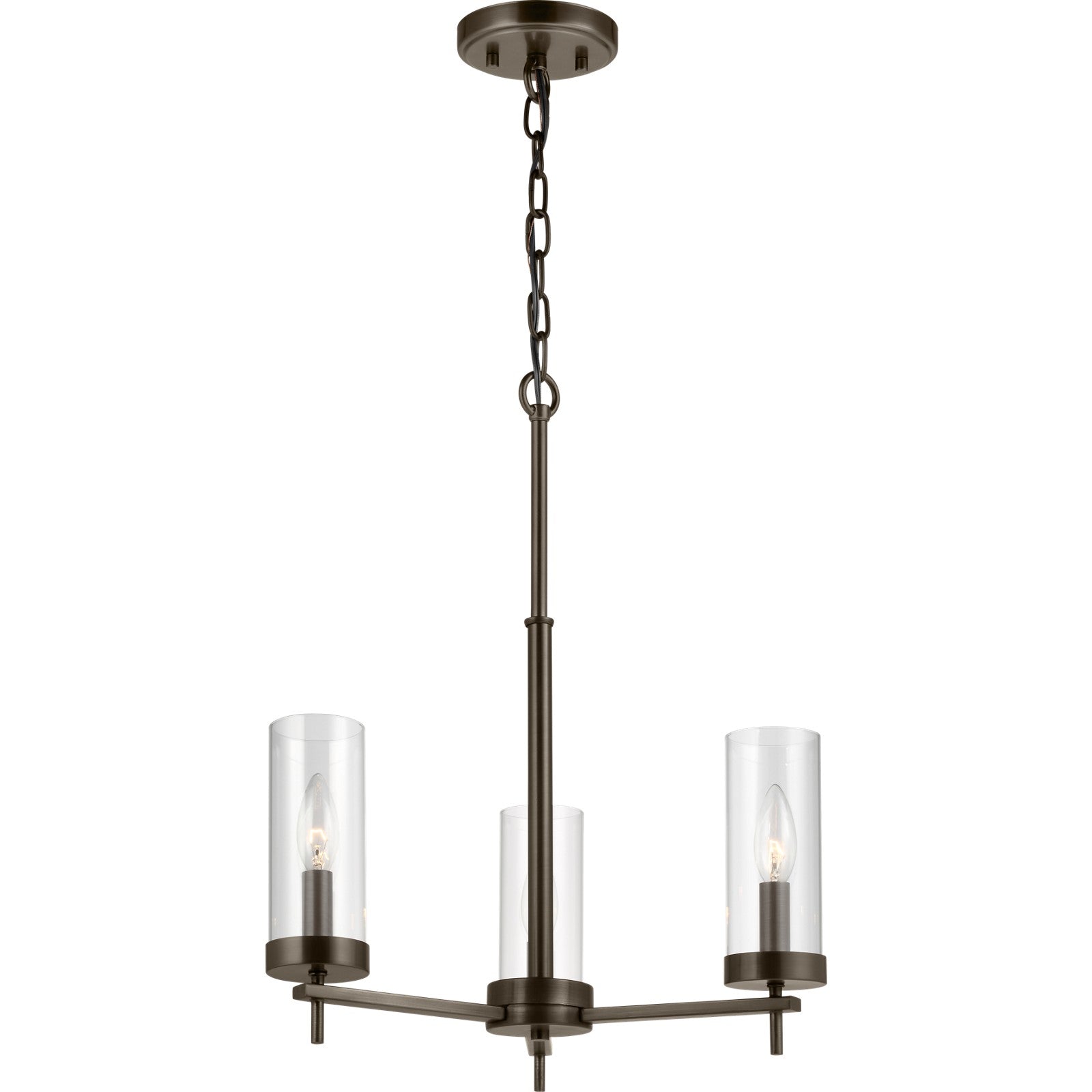 Zire Three Light Chandelier in Chrome - Visual Comfort Ceiling Lights