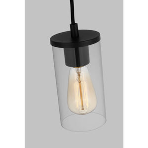 Zire One Light Mini-Pendant in Chrome - Visual Comfort Ceiling Lights