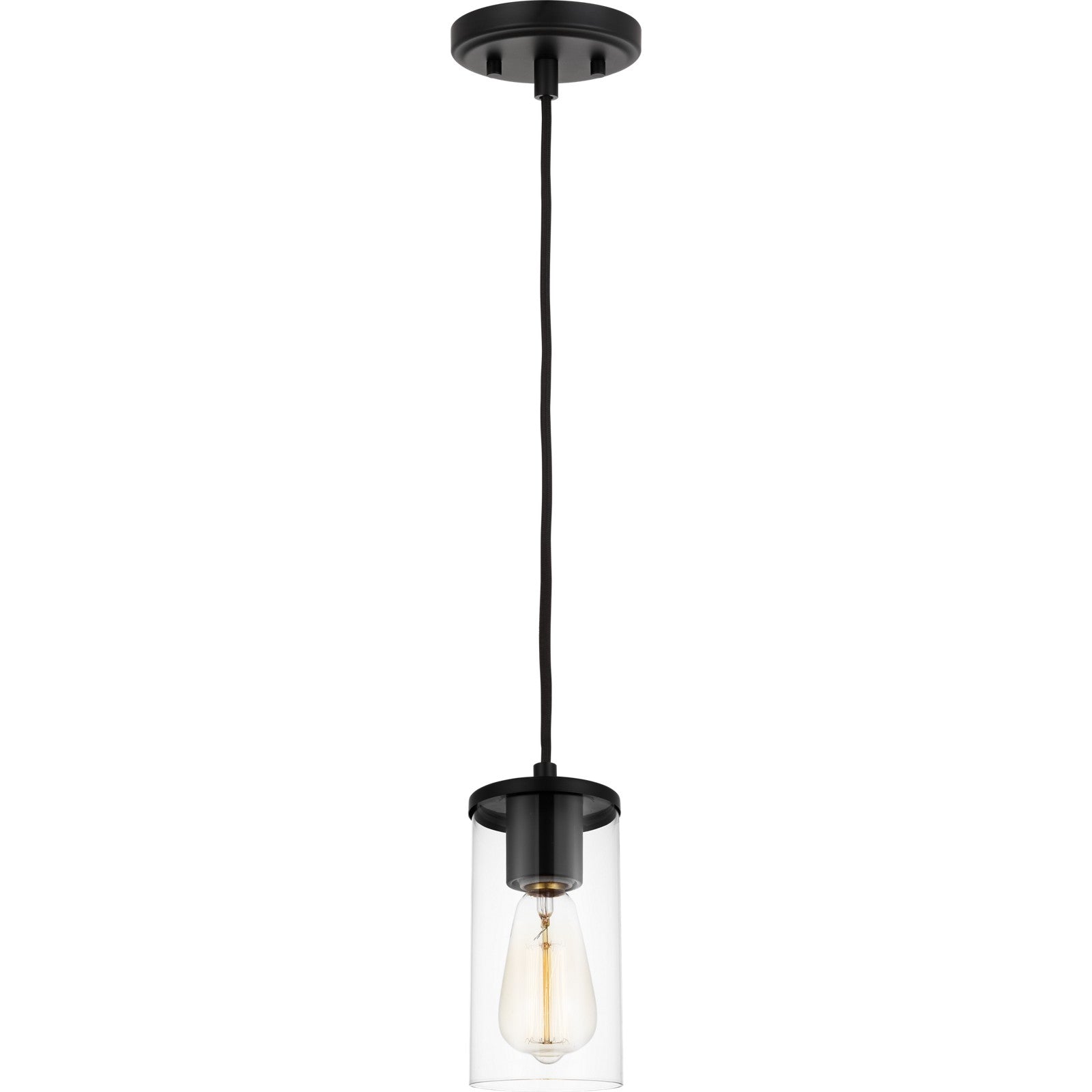 Zire One Light Mini-Pendant in Chrome - Visual Comfort Ceiling Lights