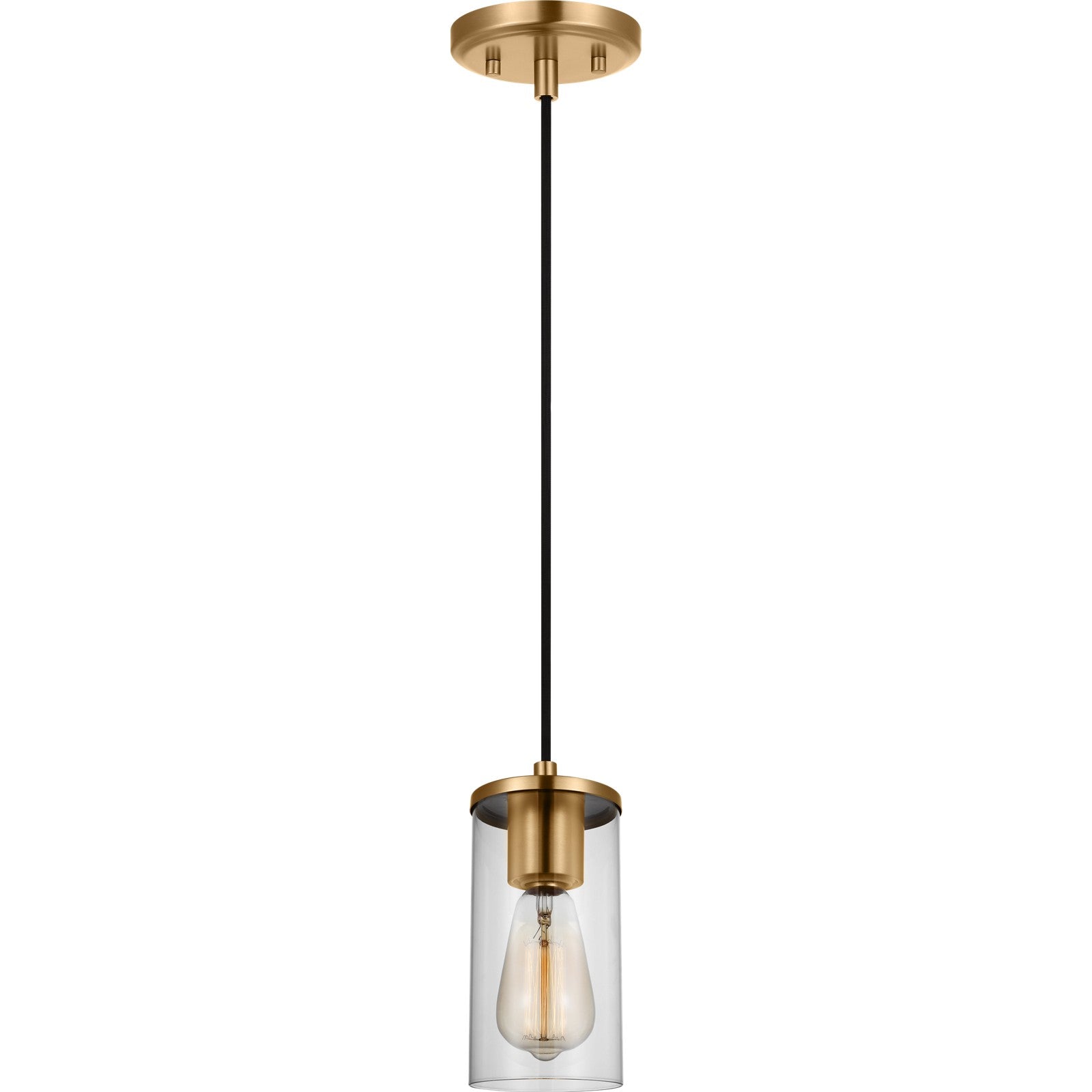 Zire One Light Mini-Pendant in Chrome - Visual Comfort Ceiling Lights