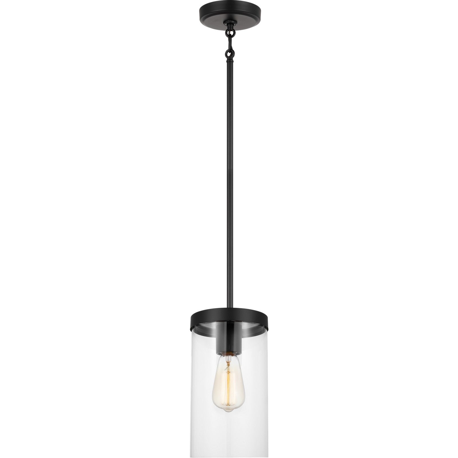 Zire One Light Pendant in Chrome - Visual Comfort Ceiling Lights