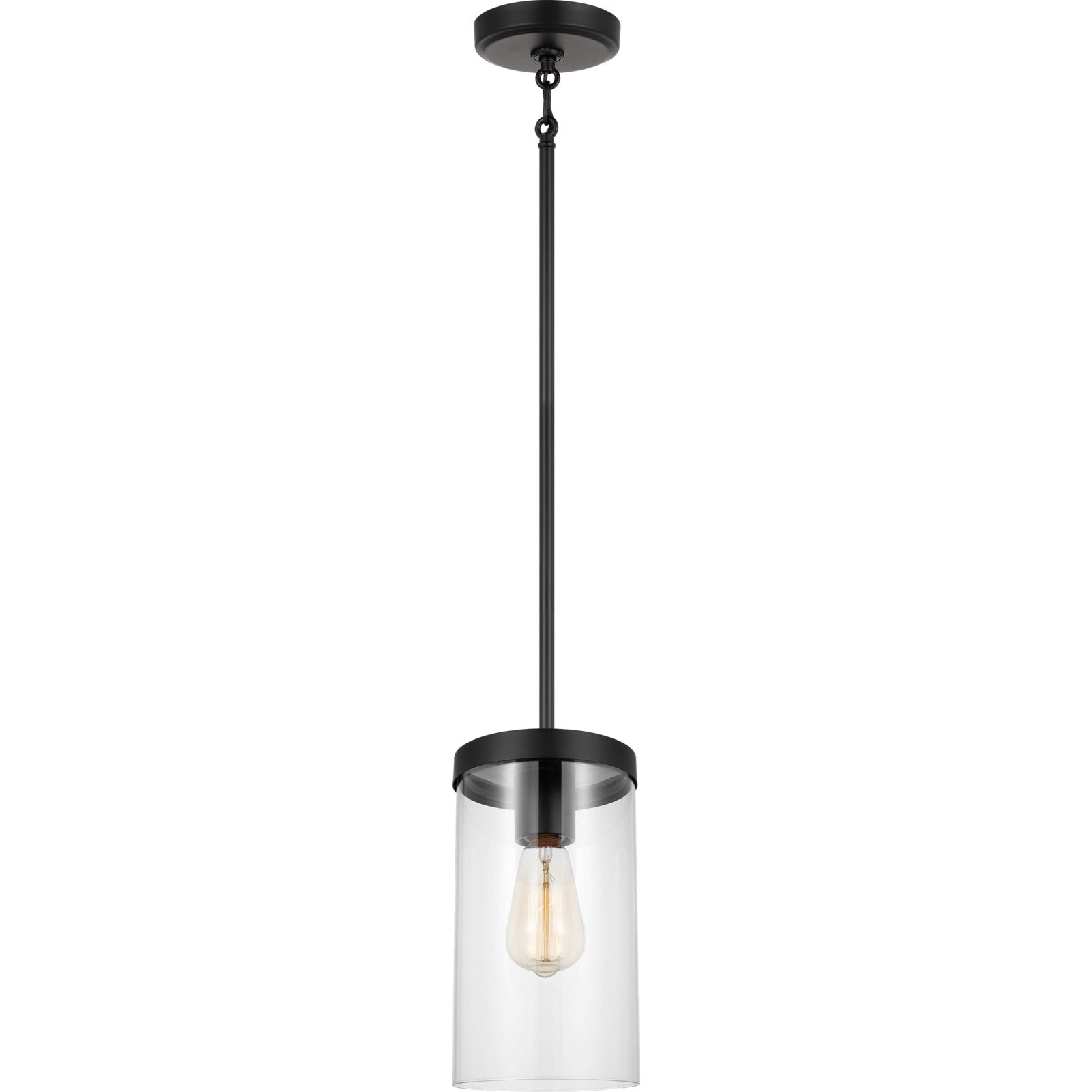 Zire One Light Pendant in Chrome - Visual Comfort Ceiling Lights