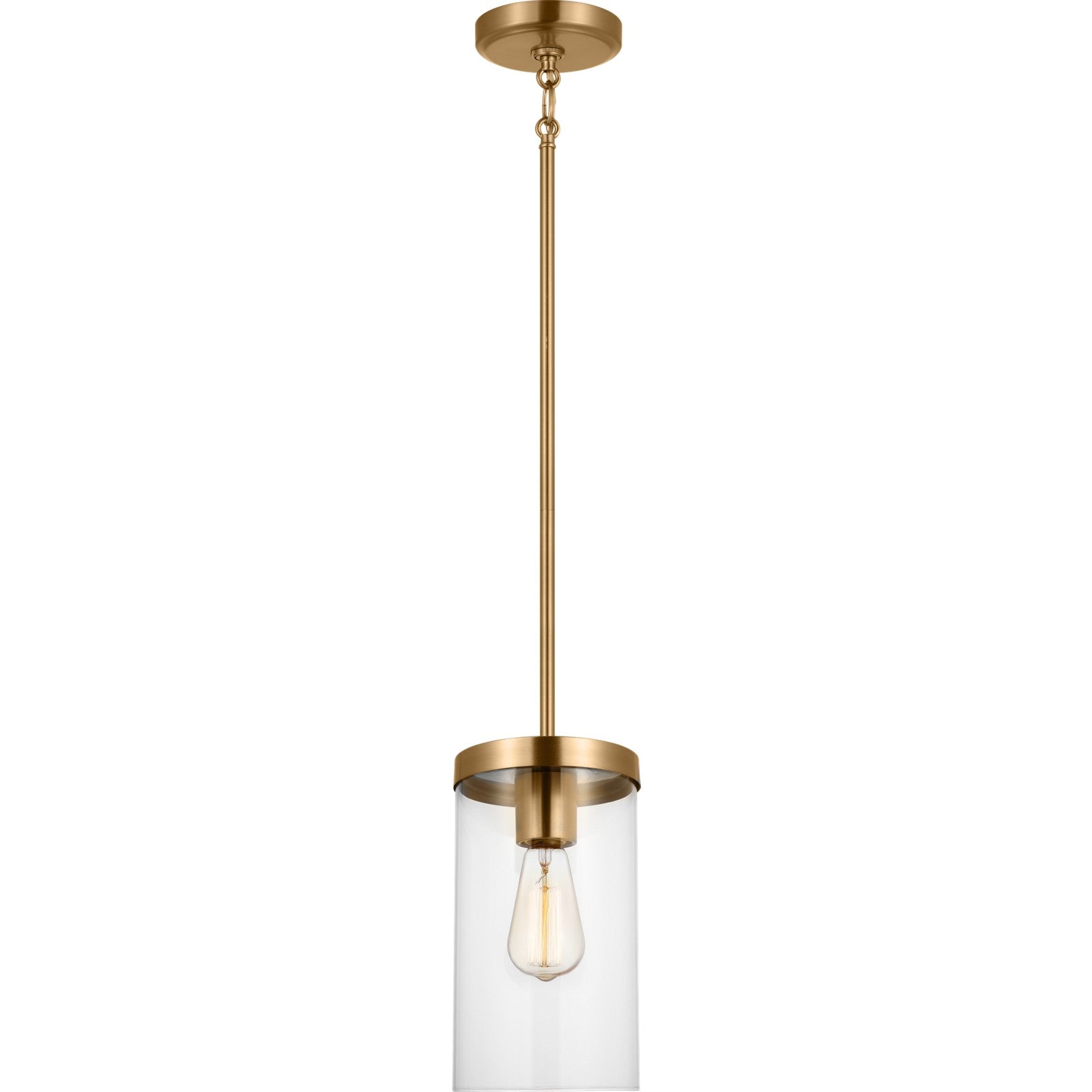 Zire One Light Pendant in Chrome - Visual Comfort Ceiling Lights