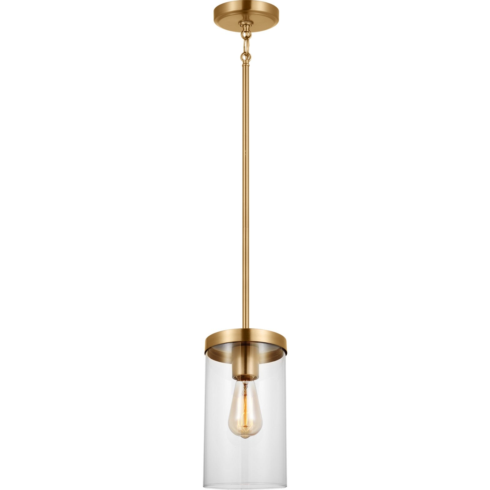 Zire One Light Pendant in Chrome - Visual Comfort Ceiling Lights