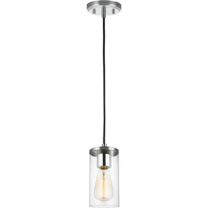 Zire One Light Mini-Pendant in Chrome - Visual Comfort Ceiling Lights