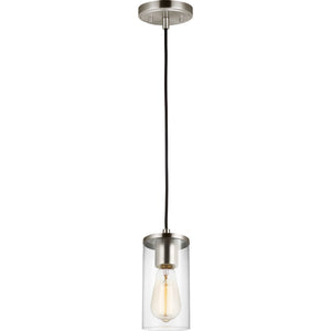 Zire One Light Mini-Pendant in Chrome - Visual Comfort Ceiling Lights