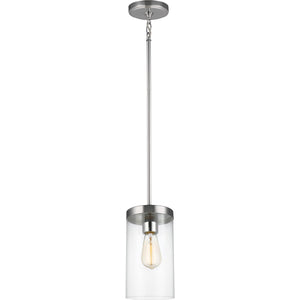 Zire One Light Pendant in Chrome - Visual Comfort Ceiling Lights