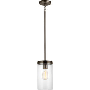 Zire One Light Pendant in Chrome - Visual Comfort Ceiling Lights