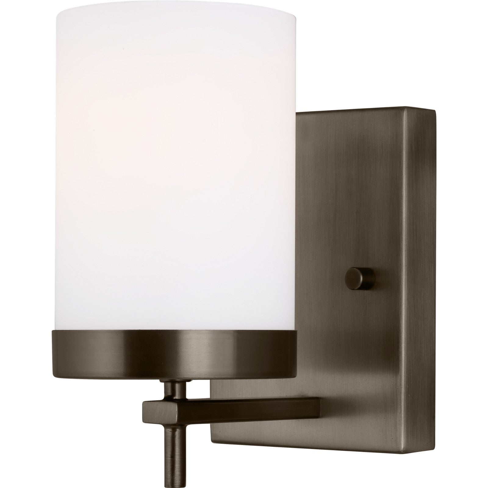 Zire One Light Wall / Bath Sconce in Pewter Bronze Bulbs IIncluded - Visual Comfort Wall Lights