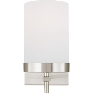 Zire One Light Wall / Bath Sconce in Pewter Bronze Bulbs IIncluded - Visual Comfort Wall Lights