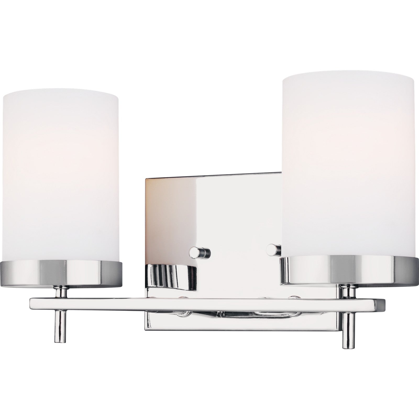 Zire Two Light Bath Chrome Bulbs IIncluded - Visual Comfort Wall Lights