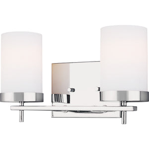 Zire Two Light Bath Chrome Bulbs IIncluded - Visual Comfort Wall Lights