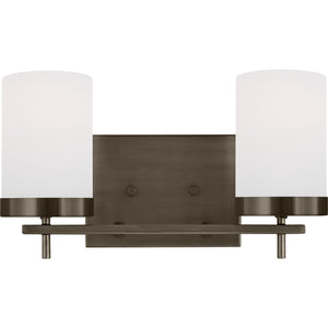 Zire Two Light Bath Chrome Bulbs IIncluded - Visual Comfort Wall Lights