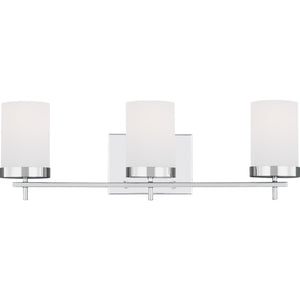 Zire Three Light Bath Chrome - Visual Comfort Wall Lights