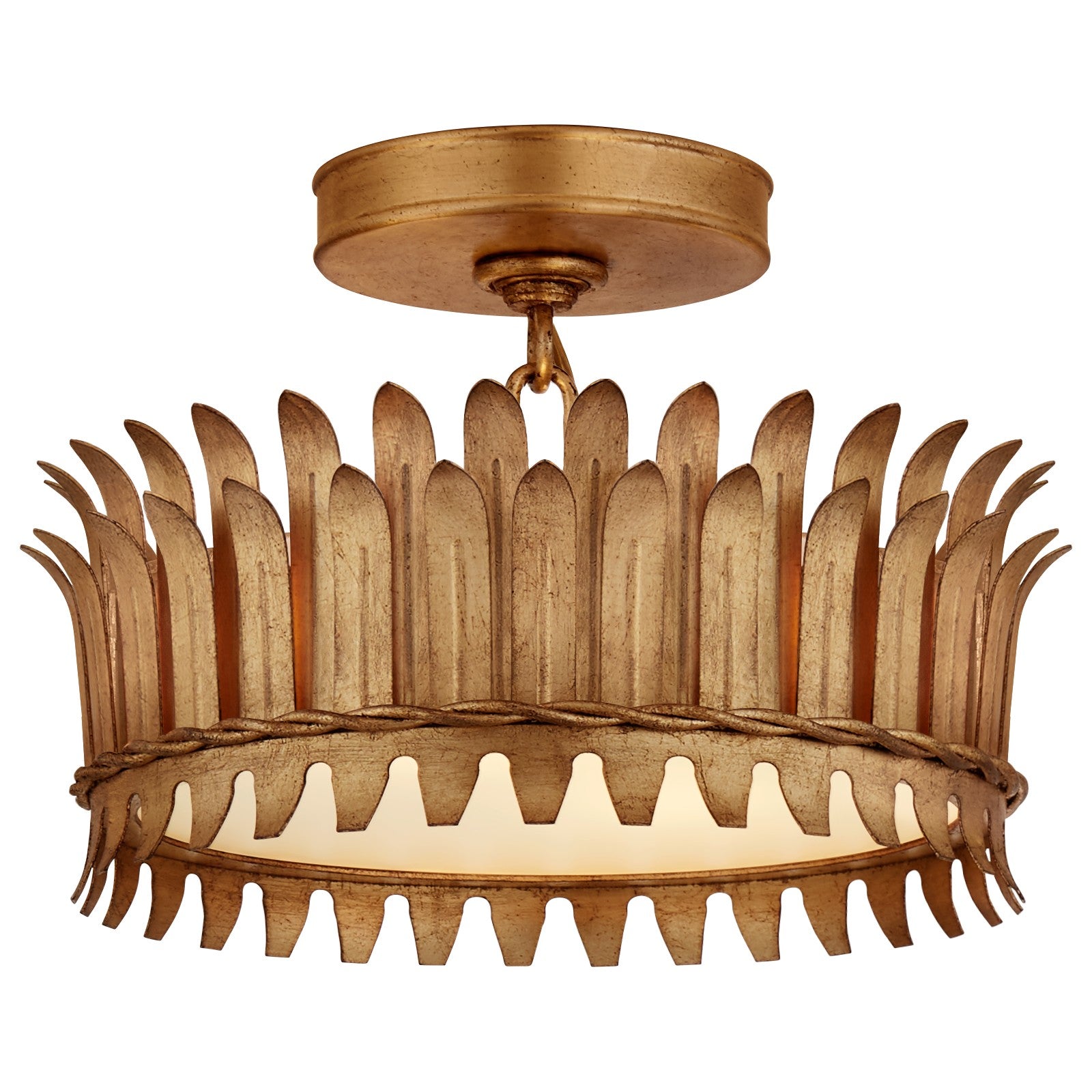 Leslie 12" Semi-Flush - Visual Comfort Ceiling Lights