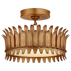 Leslie 12" Semi-Flush - Visual Comfort Ceiling Lights
