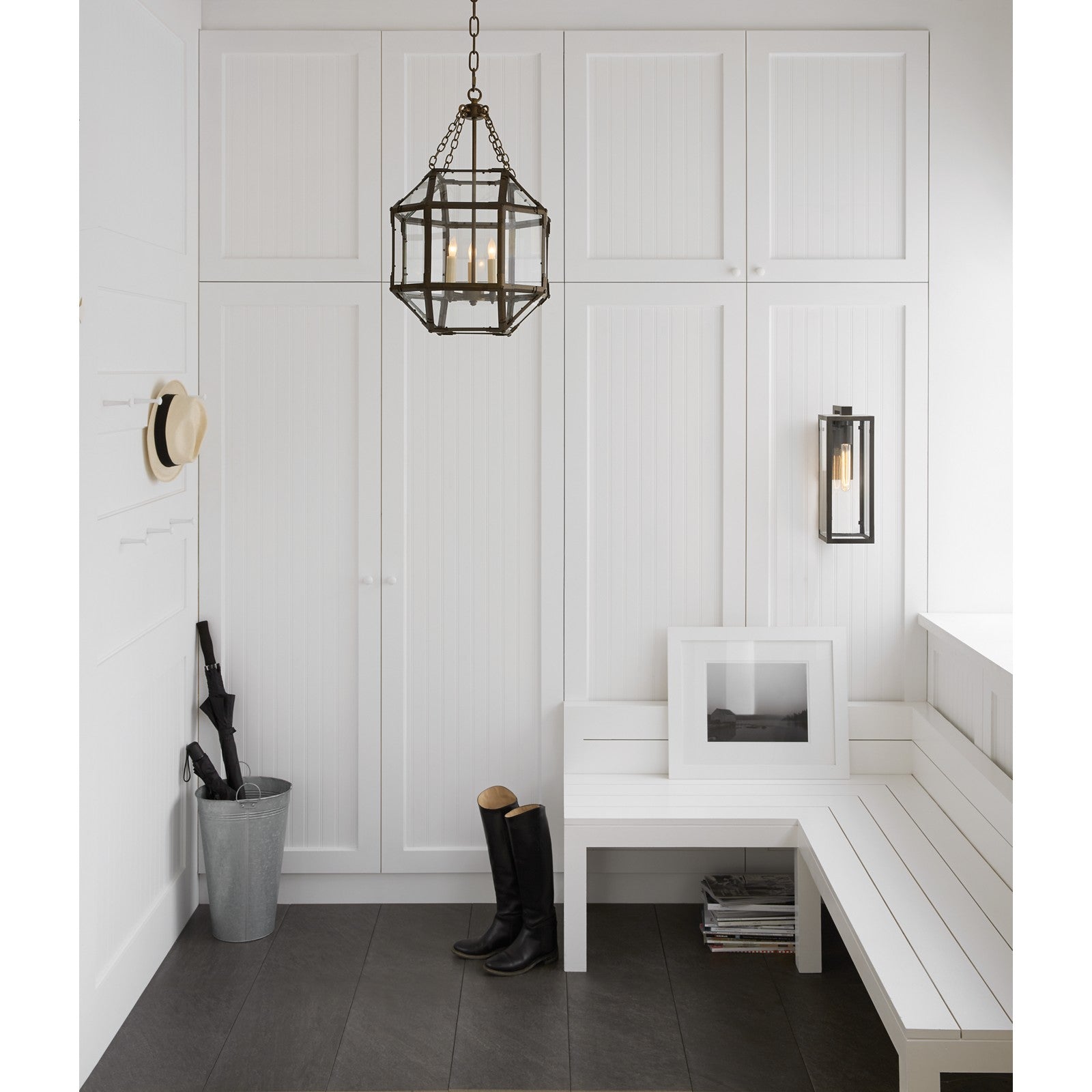 Fresno Framed Medium Sconce - Visual Comfort Outdoor Lighting