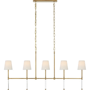 Camille Medium Linear Chandelier - Visual Comfort Ceiling Lights
