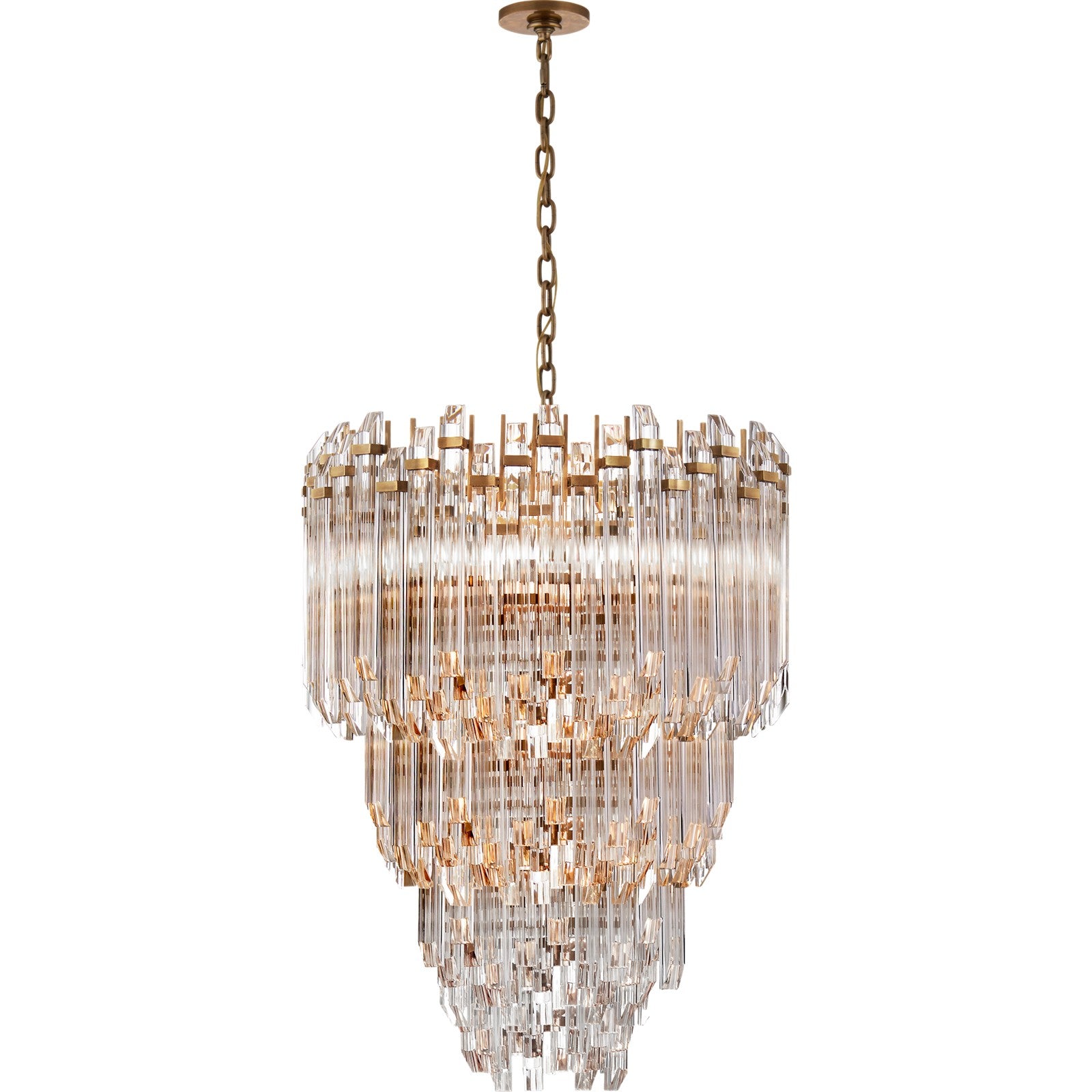Adele Three-Tier Waterfall Chandelier - Visual Comfort Ceiling Lights