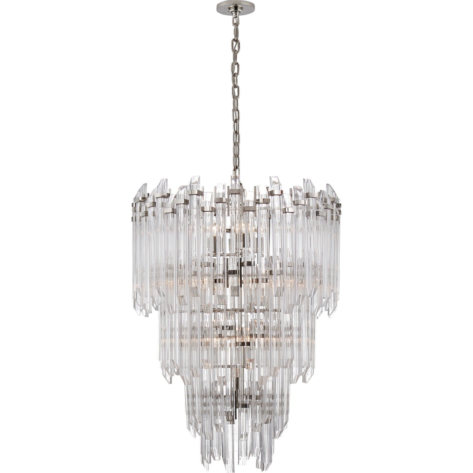 Adele Three-Tier Waterfall Chandelier - Visual Comfort Ceiling Lights