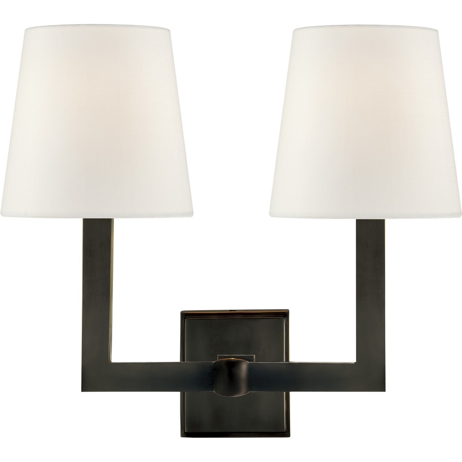 Square Tube Double Sconce - Visual Comfort Wall Lights