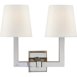Square Tube Double Sconce - Visual Comfort Wall Lights