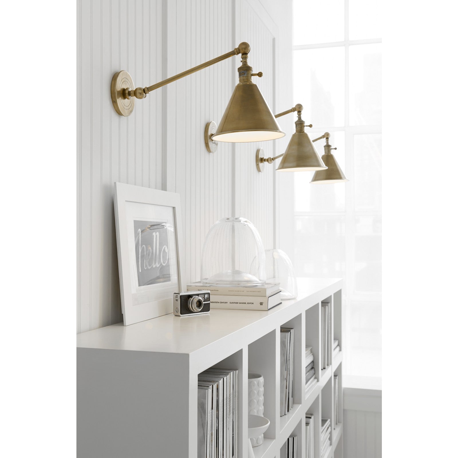 Boston Functional Single Arm Library Light - Visual Comfort Wall Lights