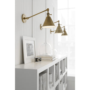 Boston Functional Single Arm Library Light - Visual Comfort Wall Lights