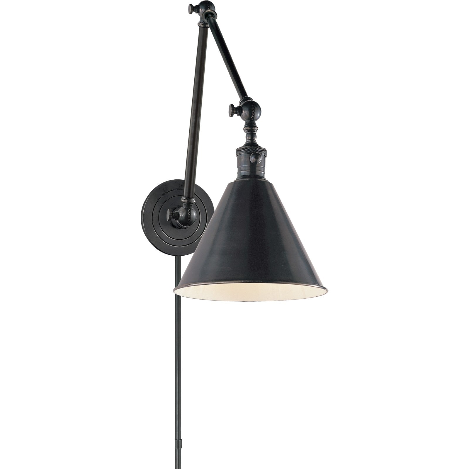 Boston Functional Double Arm Library Light - Visual Comfort Wall Lights