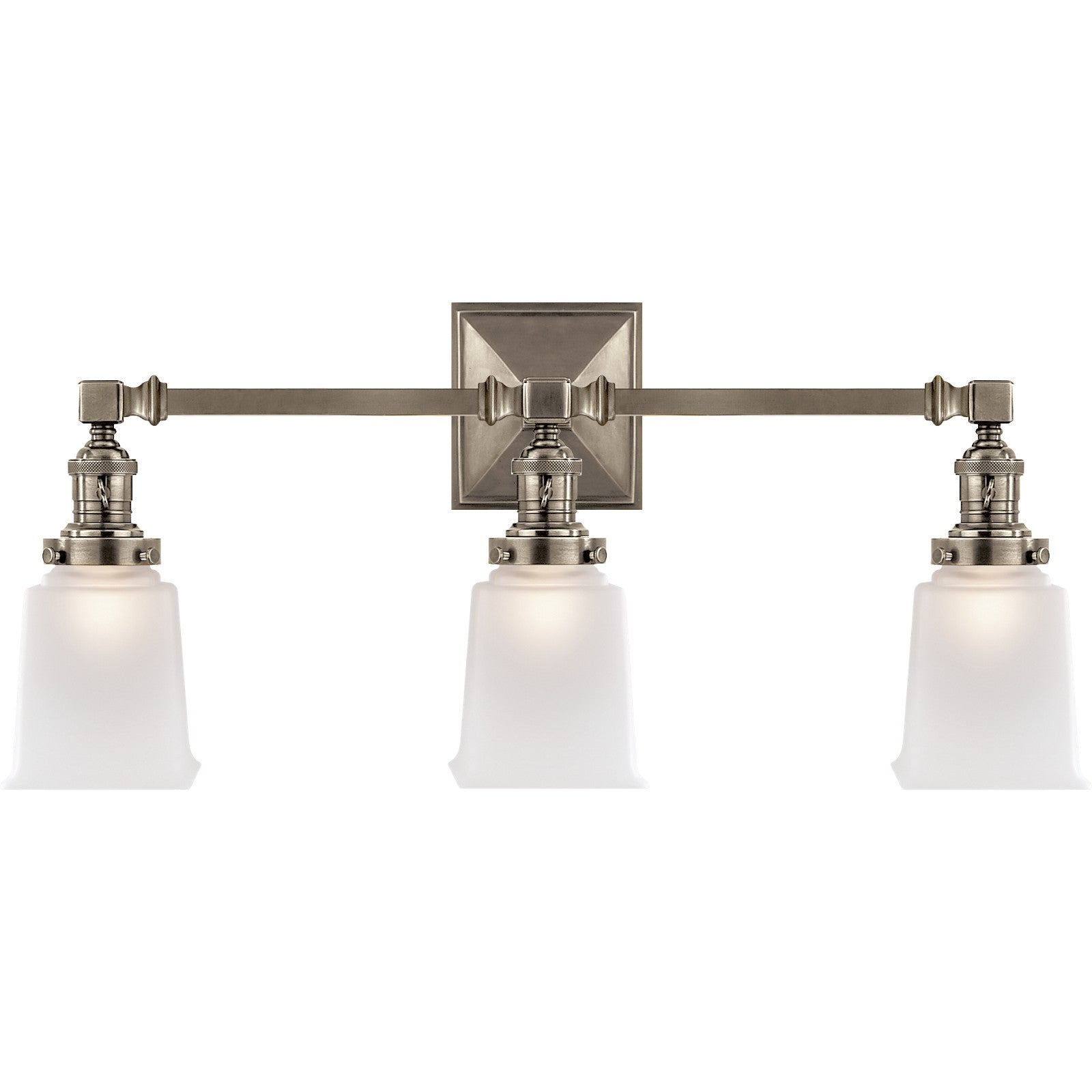 Boston Square Triple Light Sconce - Visual Comfort Wall Lights