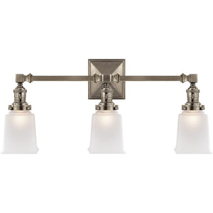 Boston Square Triple Light Sconce - Visual Comfort Wall Lights