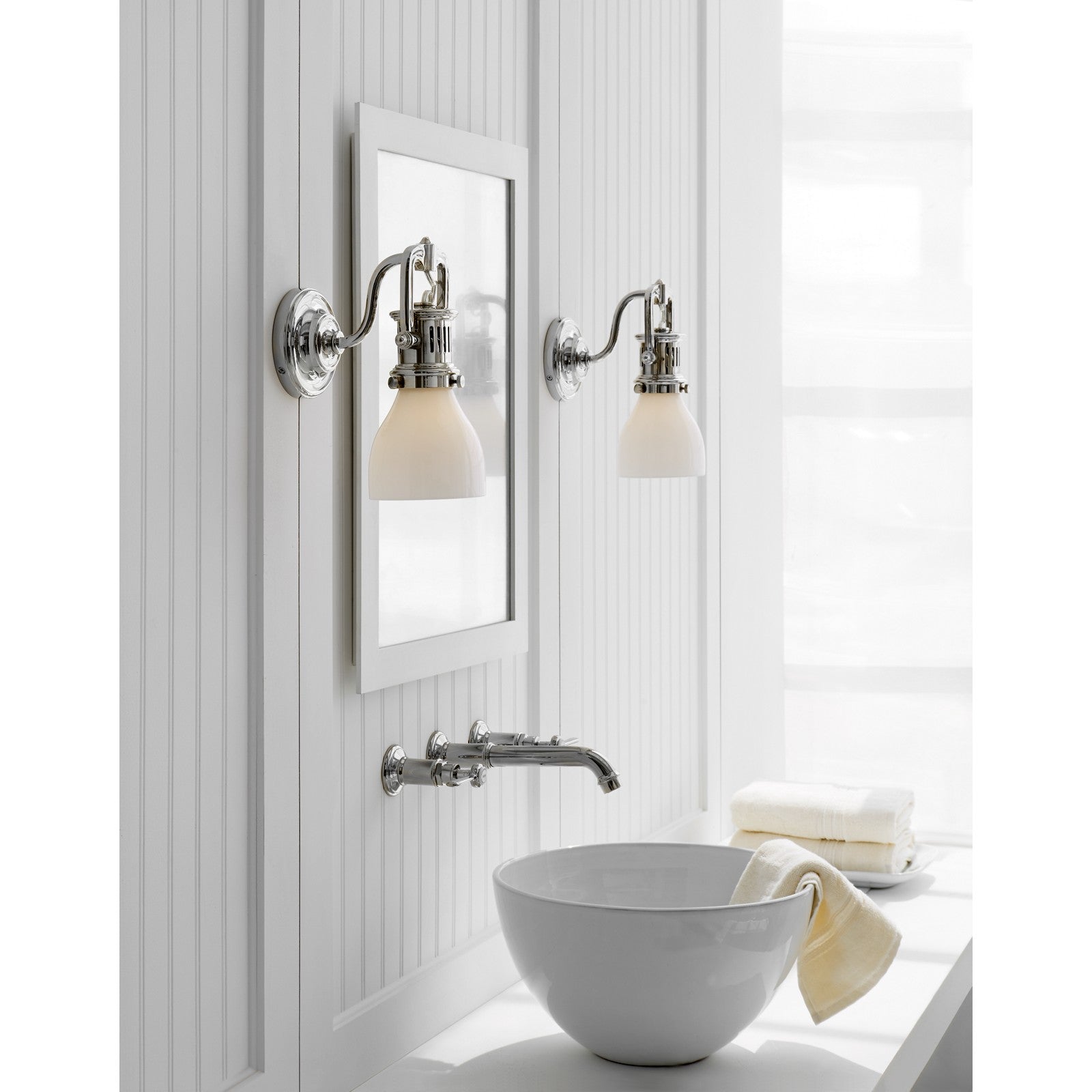 Yoke Suspended Sconce - Visual Comfort Wall Lights