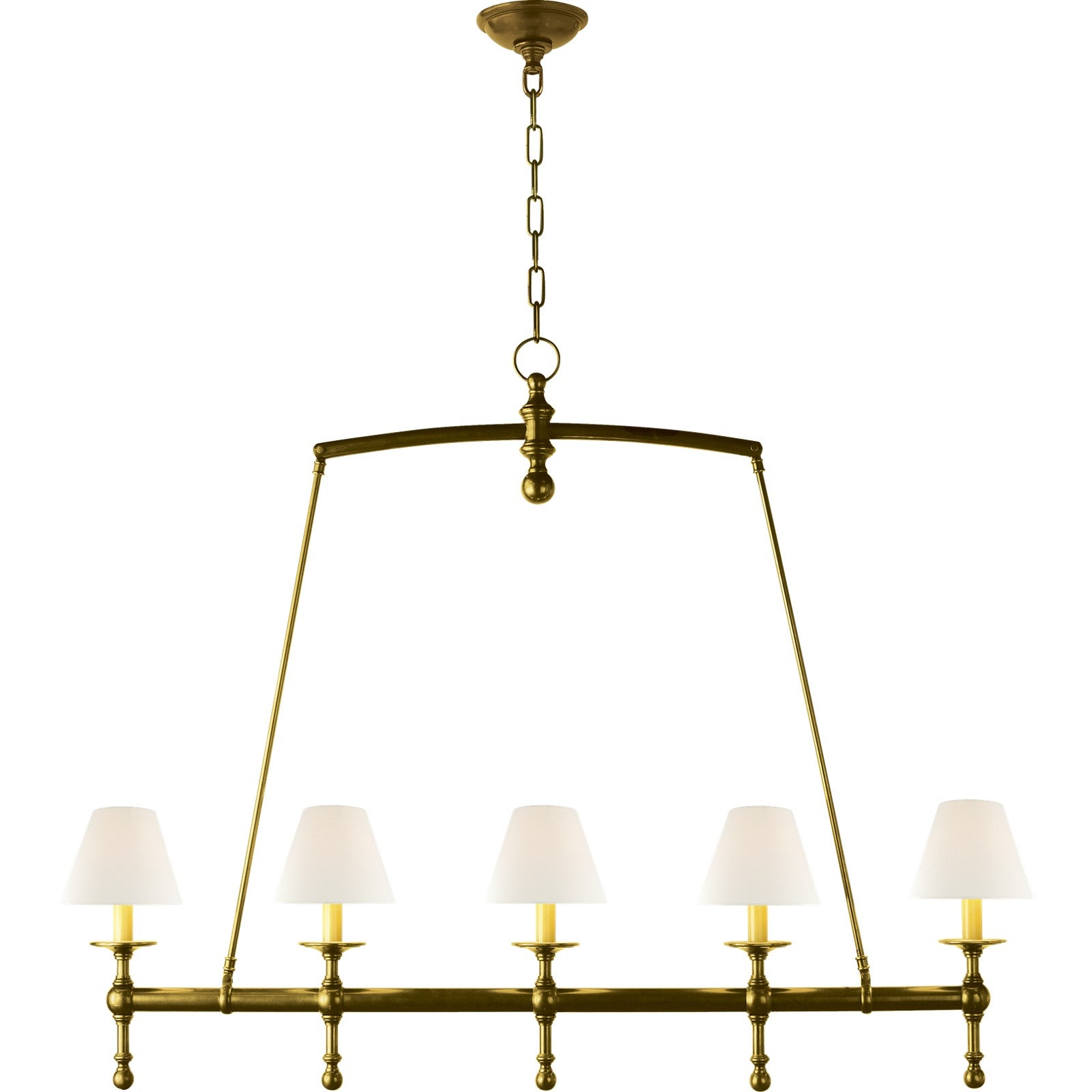 Classic Linear Chandelier - Visual Comfort Ceiling Lights