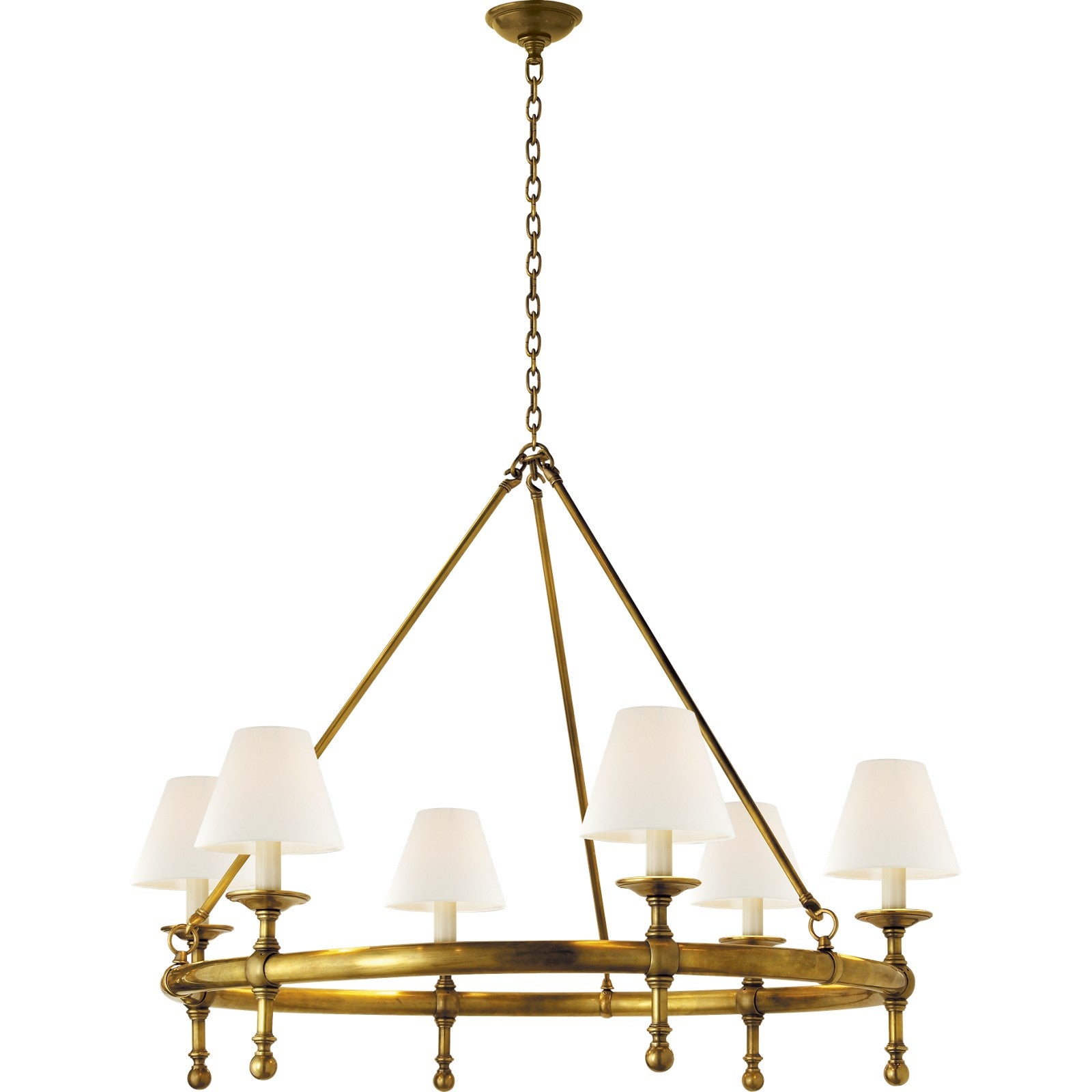 Classic Ring Chandelier - Visual Comfort Ceiling Lights