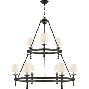 Classic Two-Tier Ring Chandelier - Visual Comfort Ceiling Lights