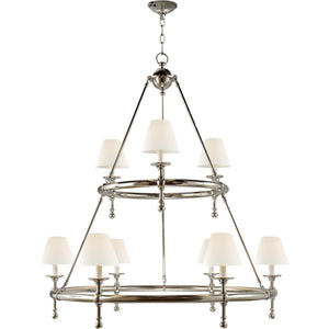 Classic Two-Tier Ring Chandelier - Visual Comfort Ceiling Lights