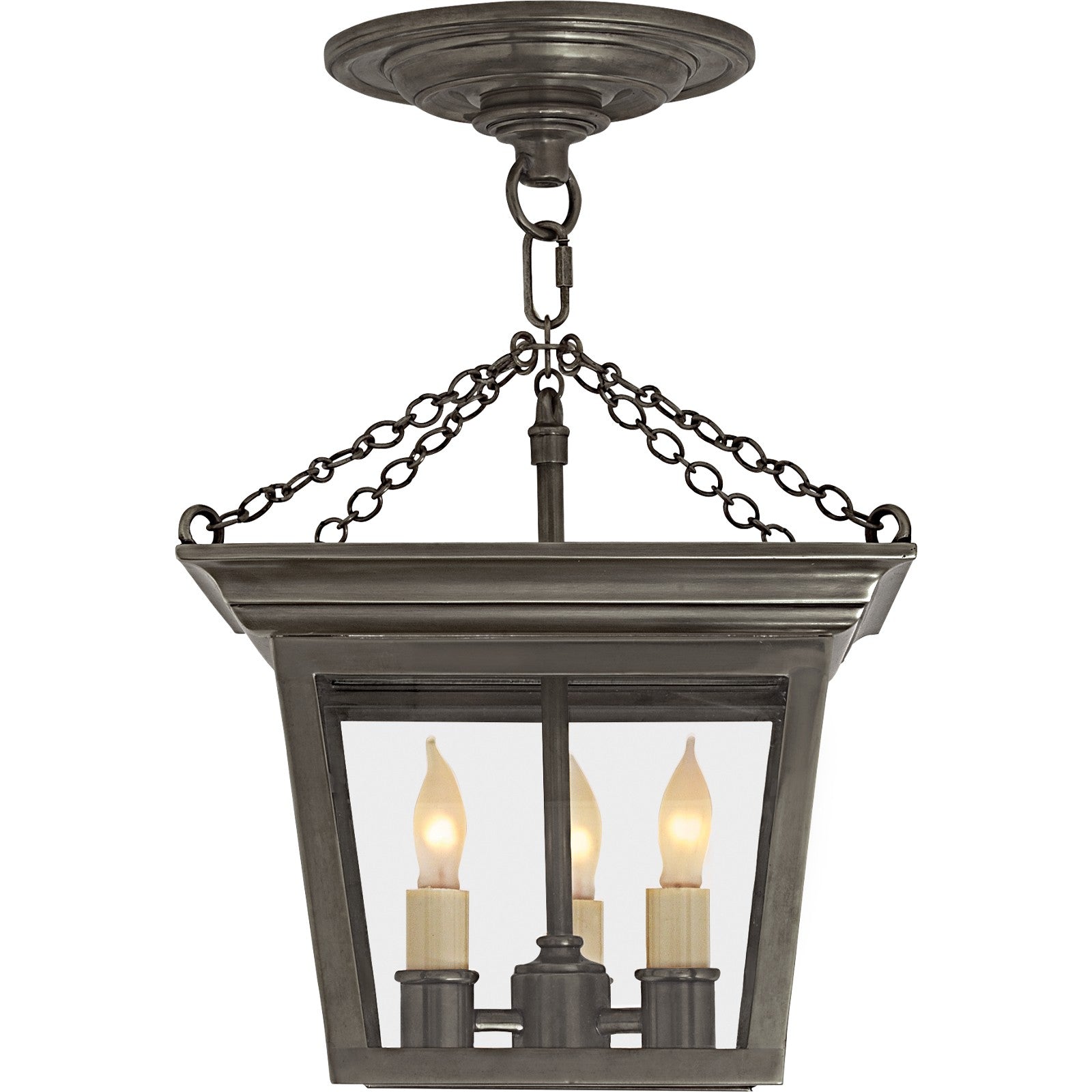 Cornice Semi-Flush Lantern - Visual Comfort Ceiling Lights