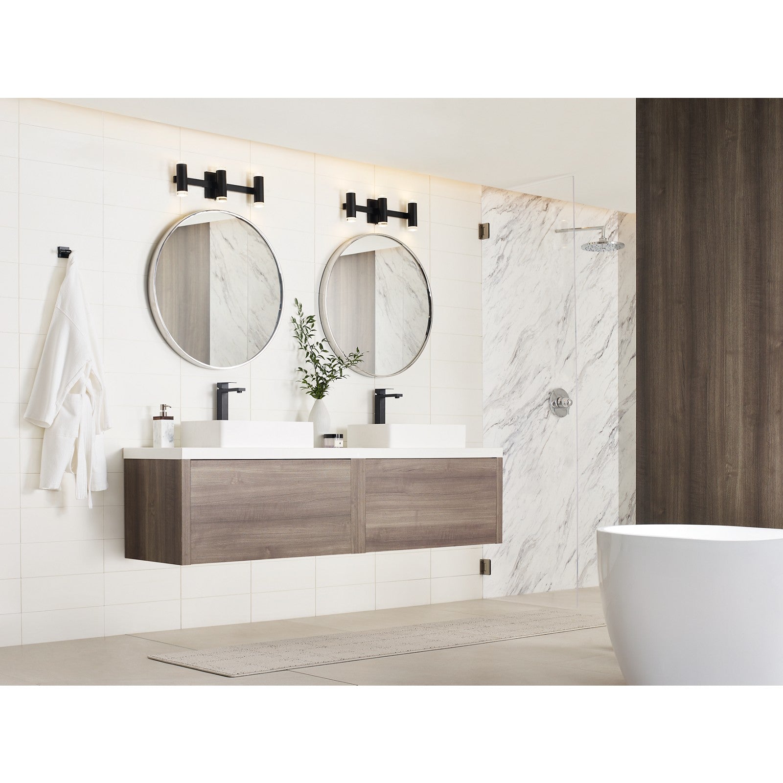 Dobson II 3-Light Bath - Visual Comfort Modern 12