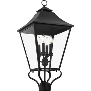 Galena Large Post Lantern Textured Black - Visual Comfort Outdoor Lighting