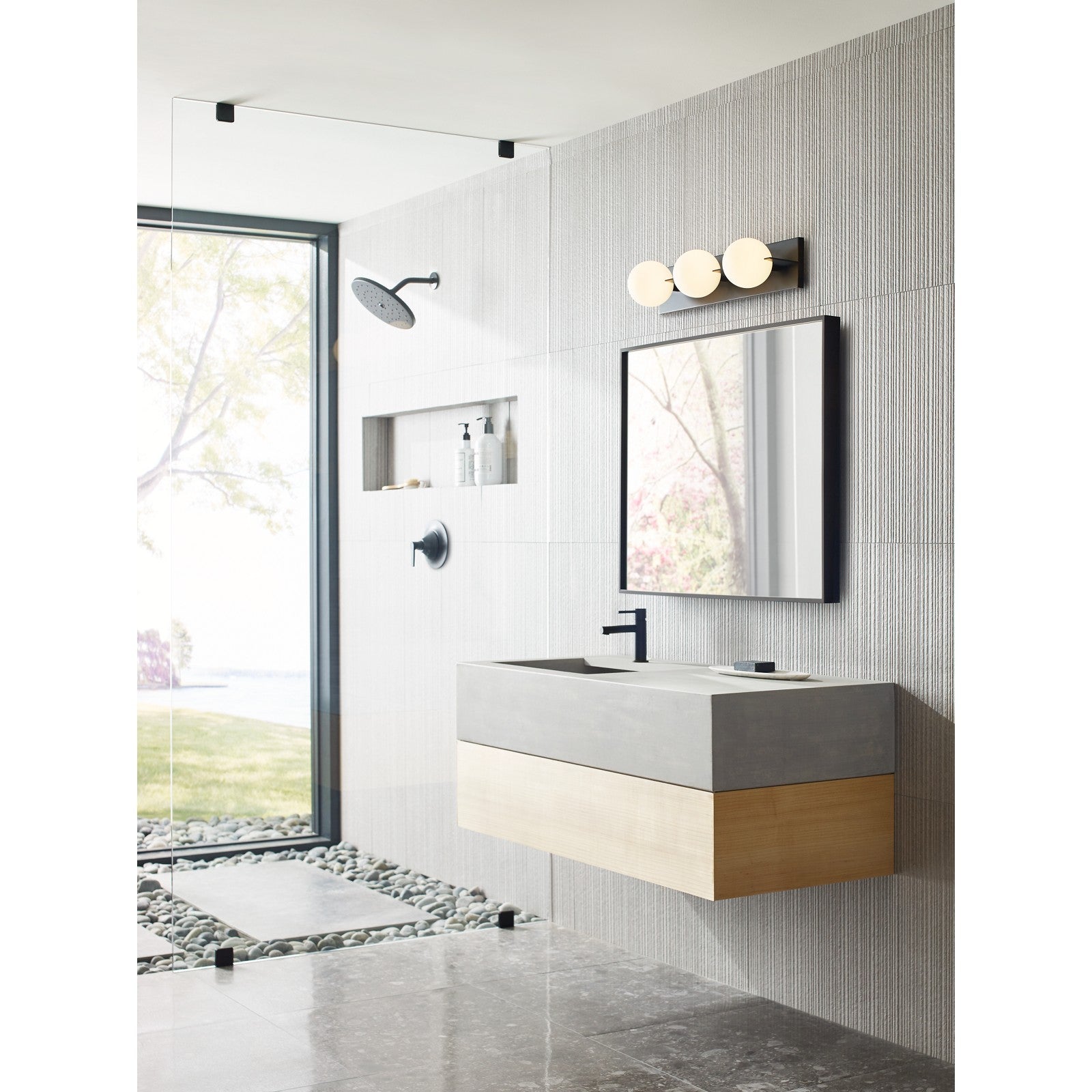 Orbel 3-Light Bath - Visual Comfort Modern 10